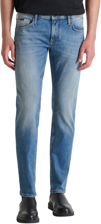 Antony Morato JEANS OZZY TAPERED FIT IN STRETCH BLUE DENIM AUTHENTIC LOOK