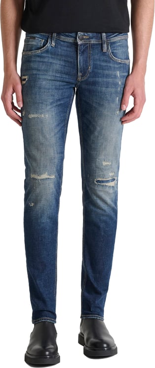 Antony Morato JEANS OZZY TAPERED FIT IN STRETCH BLUE DENIM AUTHENTIC LOOK
