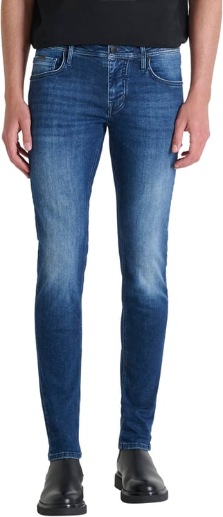 Antony Morato JEANS OZZY TAPERED FIT IN BLUE POWER STRETCH DENIM