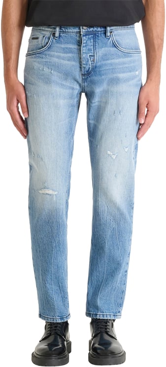 Antony Morato JEANS CLEVE SLIM STRAIGHT FIT IN ICONIC BLUE DENIM