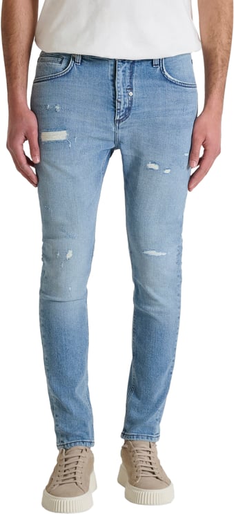 Antony Morato JEANS KARL SKINNY CROPPED FIT IN DEEP BLUE DENIM