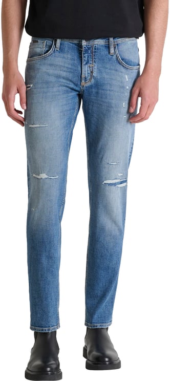 Antony Morato JEANS KURT COMFORT TAPERED FIT IN AUTHENTIC BLUE DENIM