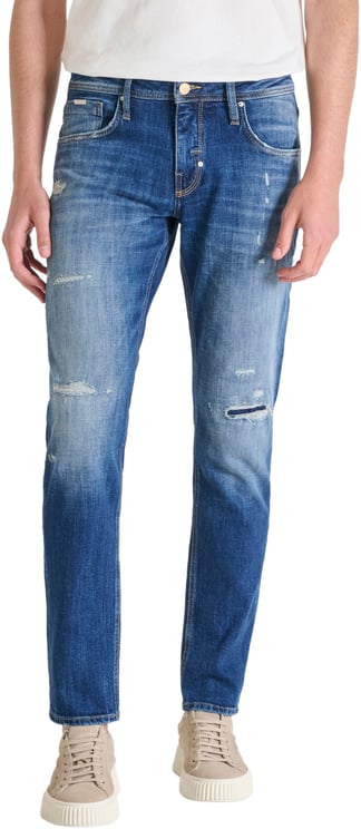 Antony Morato JEANS KURT COMFORT TAPERED FIT IN AUTHENTIC BLUE DENIM