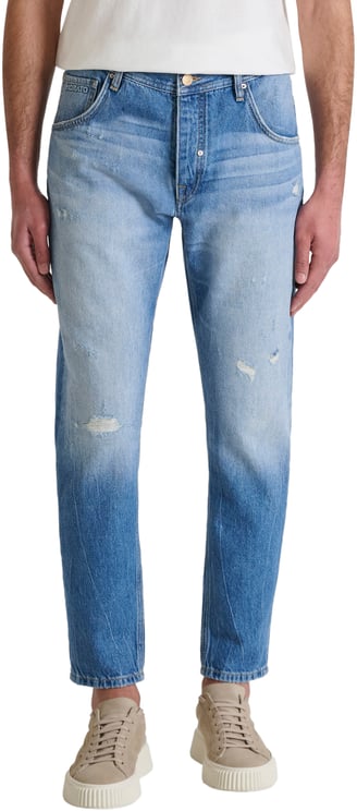 Antony Morato JEANS HENRY REGULAR ANKLE LENGHT FIT IN AUTHENTIC BLUE DENIM
