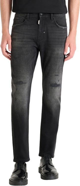 Antony Morato JEANS JIMI SLIM CROPPED FIT IN BLACK BLACK DENIM