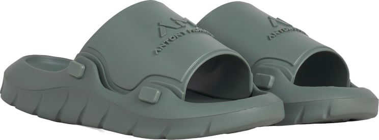 Antony Morato SLIPPER HOLBOR IN RUBBER.3D LOGO RELIEF ON UPPER.LIGHT EVA SOLE