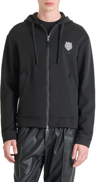 Antony Morato HOODIE REGULAR FIT WITH RUBBER TIGER PATCH