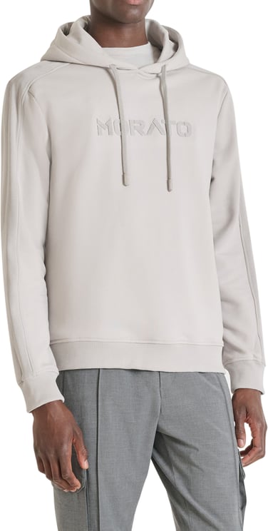 Antony Morato HOODIE RELAXED FIT WITH SPONGE LOGO PRINT