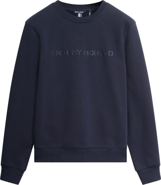Antony Morato SWEATSHIRT REGULAR FIT WITH RUBBER DIAMOND LOGO PRINT