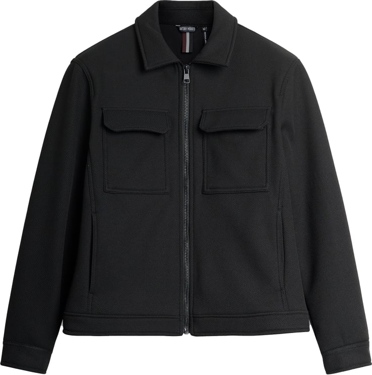 Antony Morato SWEATSHIRT REGULAR FIT TWILL MOTIF WITH LOGOED BADGE