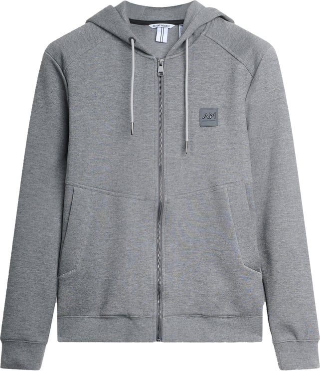 Antony Morato HOODIE REGULAR FIT WITH LOGOED METAL BADGE ON RUBBER PATCH
