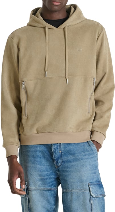 Antony Morato SWEATSHIRT REGULAR FIT IN STRETCH FABRIC SUEDE EFFECT
