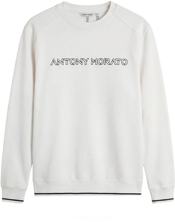 Antony Morato FLEECE REGULAR FIT IN INTRLOCK AND BICOLOR LAYERS  LOGO PRINT