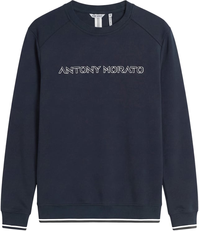 Antony Morato FLEECE REGULAR FIT IN INTRLOCK AND BICOLOR LAYERS  LOGO PRINT