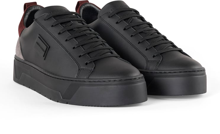 Antony Morato SNEAKER BOLD MIX IN COATED LEATHER AND SUEDE CONTRAST.3D LOGO PLATE.PLATFORM SOLE