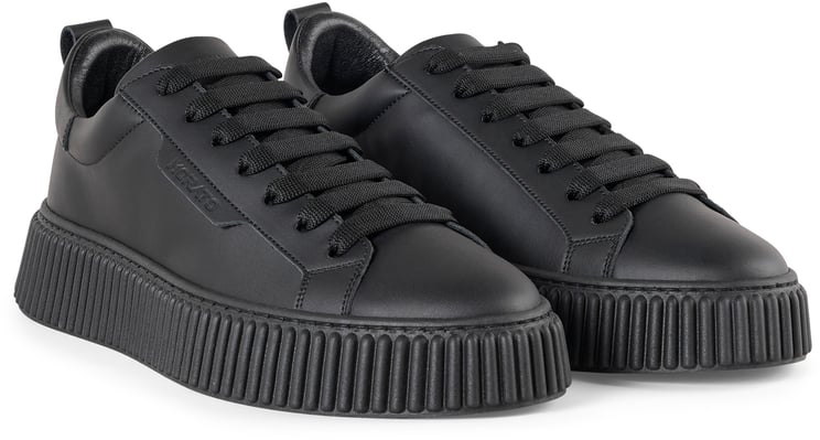 Antony Morato SNEAKER HOPPER IN COATED LEATHER.PLATFORM SOLE WITH 3D CORDON MOTIF