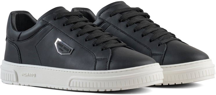 Antony Morato SNEAKER METAL THEO IN COATED LEATHER.3D LOGO ON METAL PLATE.TEXTURED AND RUFFLE RELIEF SOLE