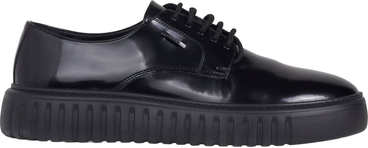 Antony Morato DERBY SLATE IN POLISHED FAUX LEATHER.3D LOGO METAL PLATE.INJECTION LIGHT EVA SOLE