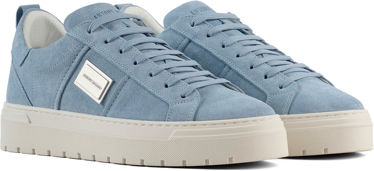 Antony Morato SNEAKER METAL MOOSE IN SUEDE.3D LOGO METAL PLATE.PLATFORM SOLE