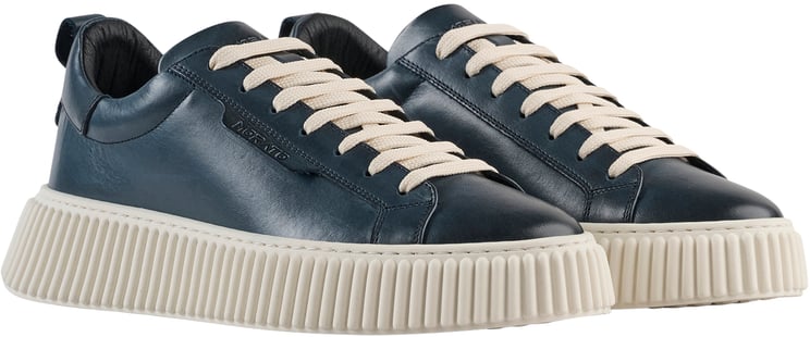 Antony Morato SNEAKER HOPPER IN CRUST CALF LEATHER.PLATFORM SOLE WITH 3D CORDON MOTIF.MATCH SPARE LACE