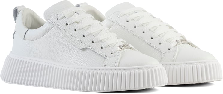 Antony Morato SNEAKER HOPPER IN TUMBLED COATED LEATHER.METAL LOOP DATACHABLE.PLATFORM SOLE WITH 3D CORDON MOTIF