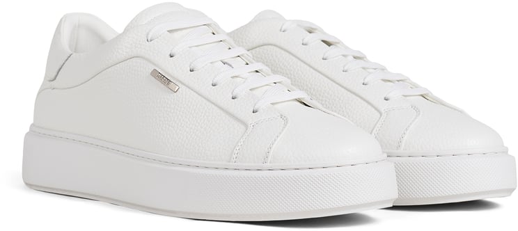 Antony Morato SNEAKER ARTEM IN TUMBLED COATED LEATHER.UNSEWN DETAILS ON UPPER.3D LOGO METAL PLATE.LIGHT EVA SOLE