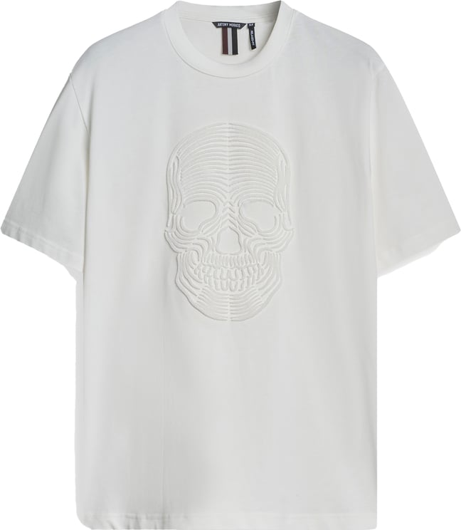 Antony Morato T-SHIRT RELAXED FIT  WITH SKULL SPONGE PRINT