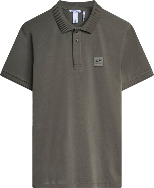 Antony Morato POLO REGULAR FIT WITH LOGOED METAL BADGE ON RUBBER PATCH