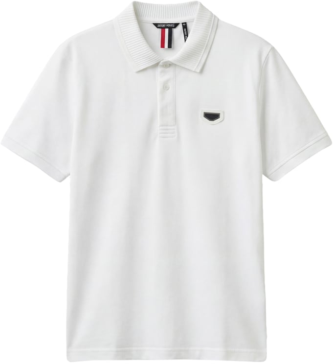 Antony Morato POLO REGULAR FIT IN SOFT JERSEY COTTON WITH RUBBER PLATE ON HEART