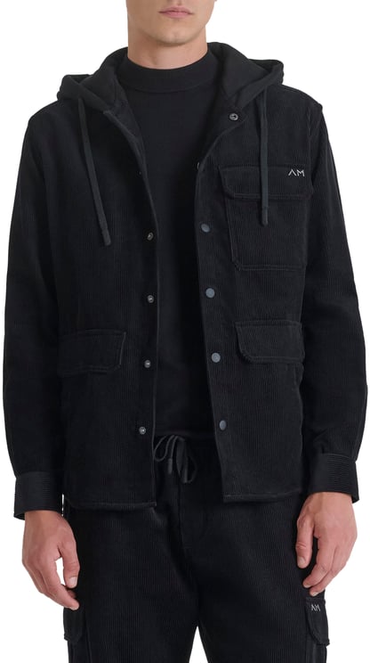 Antony Morato SHIRT REGULAR FIT IN CORDUROY COTTON FABRIC WITH TERRY COTTON BLEND AS CONTRAST AND LOGO