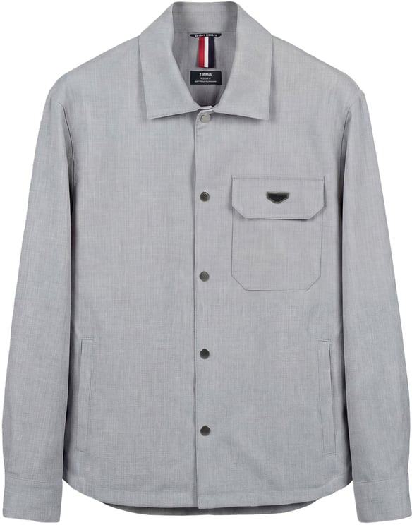 Antony Morato SHIRT LONG SLEEVES TIRANA REGULAR FIT IN COMPOUNDE STRETCH  WITH PLAQUETTE