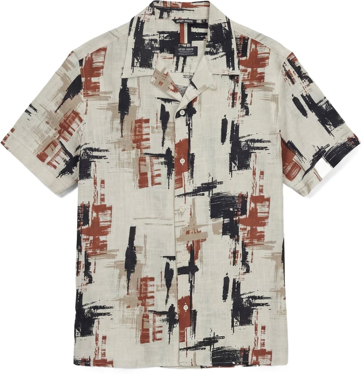 Antony Morato SHIRT HONOLULU RELAXED STRAIGHT FIT WITH  LOGOED  BADGE