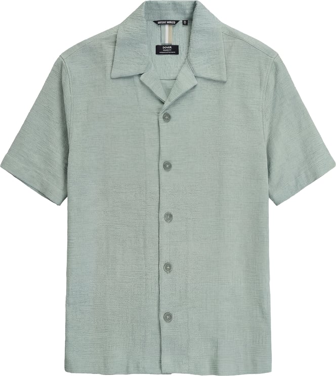 Antony Morato SHIRT DOVER RELAXED FIT IN JACQUARD COTTON  BLEND FABRIC WITH LOGOED  BADGE