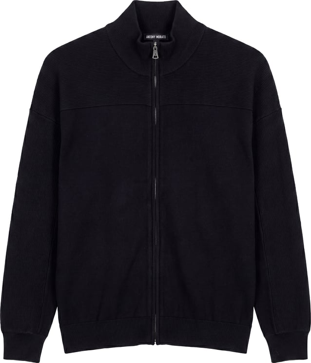 Antony Morato SWEATER CARDIGAN WITH ZIP TURTLE COLLAR LONG SLEEVES RELAXED FIT IN VISCOSE BLEND SUPER SOFT YARN