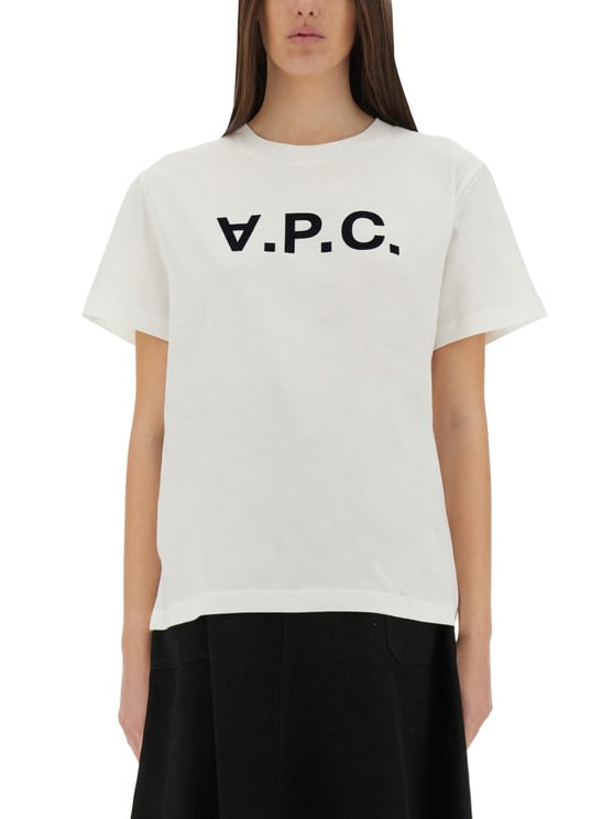 A.P.C. T-SHIRT WITH LOGO