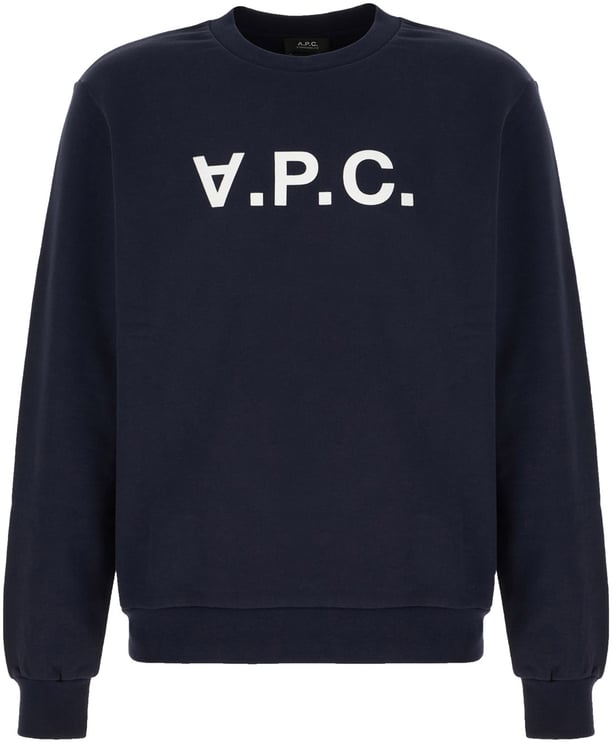 A.P.C. A.p.c. Midnight blue cotton sweatshirt