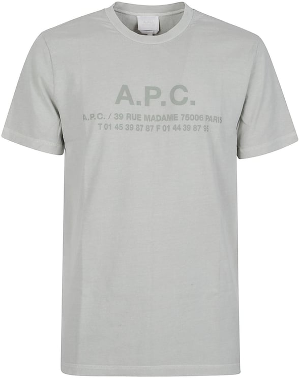 A.P.C. Logo Adresse T-shirt Green