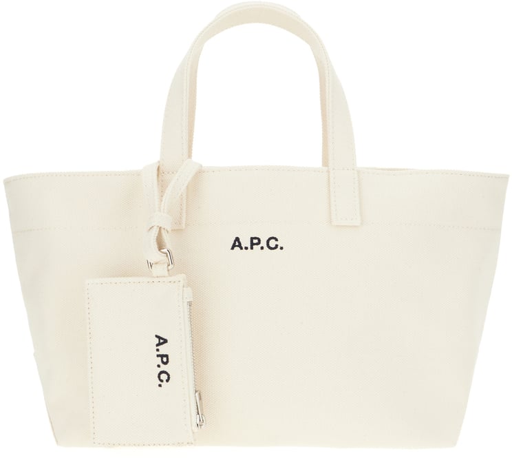 A.P.C. A.p.c. Ivory canvas Le Drummer handbag