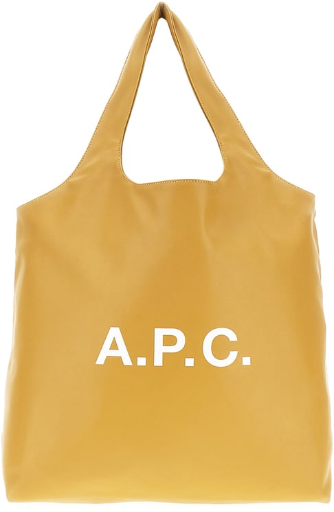 A.P.C. A.p.c. Ochre synthetic leather Ninon shopping bag