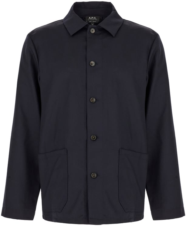 A.P.C. A.p.c. Midnight blue wool shirt