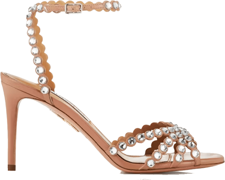 Aquazzura Tequila Sandal 85 Powder Pink