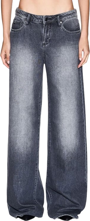 Armani Exchange Armani Exchange Gray Cotton Relaxed Fit Jeans