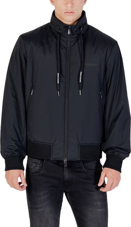 Armani Exchange Armani Exchange Black Polyamide Bomber