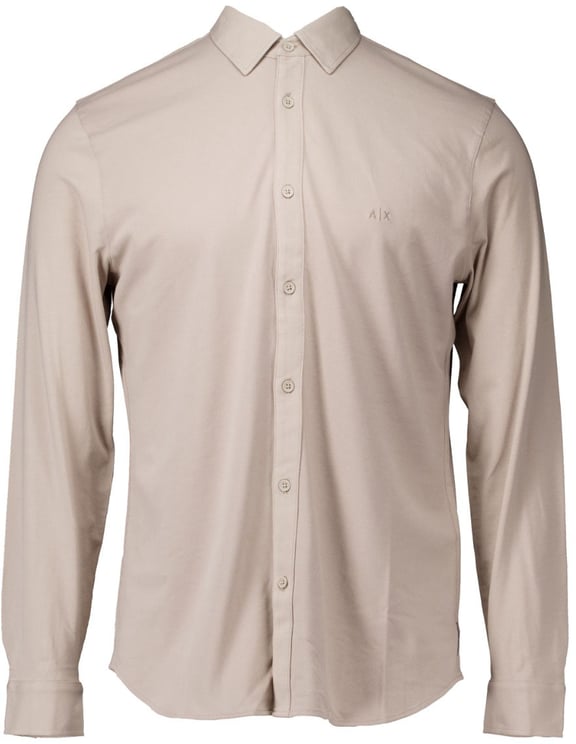 Armani Exchange Armani Exchange Man Jersey Shirt Lange Mouw Overhemden Taupe 6dzchj Zjeaz