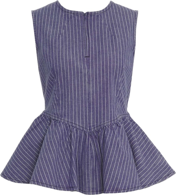 Arte Antwerp Denim peplum top 'Merja'