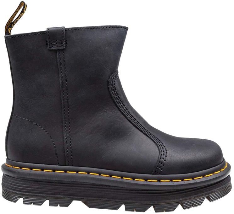 Arte Antwerp Dr. martens stivaletto zebzag rigger in pelle colore nero