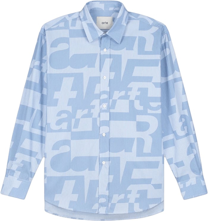 Arte Antwerp Shirt met print over het hele oppervlak.
