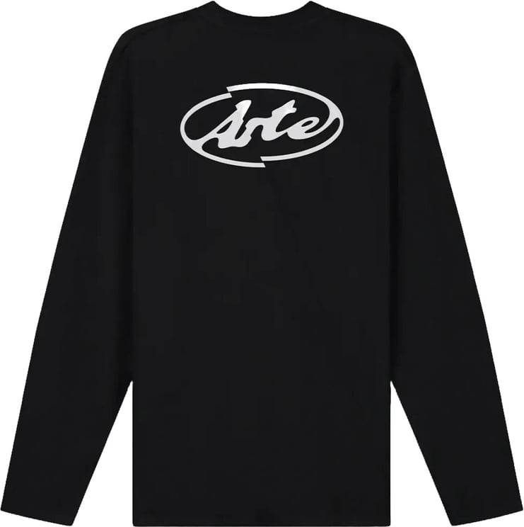 Arte Antwerp Lange mouwen met cirkellogo op de rug, zwart