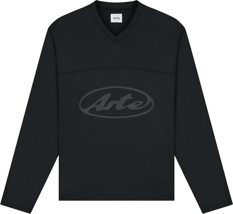 Arte Antwerp Longsleeve met cirkellogo, zwart