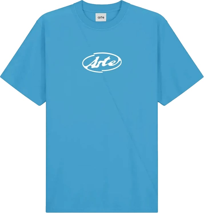 Arte Antwerp T-shirt met cirkellogo in blauw